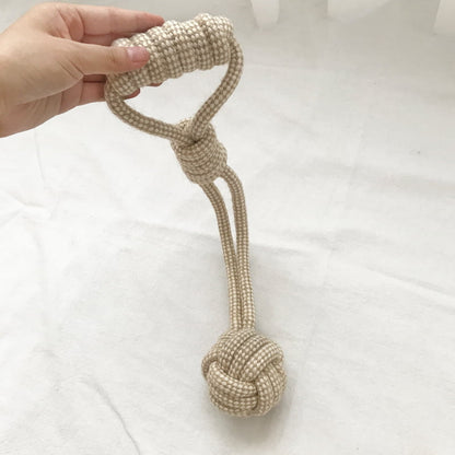 Hemp rope chew toy